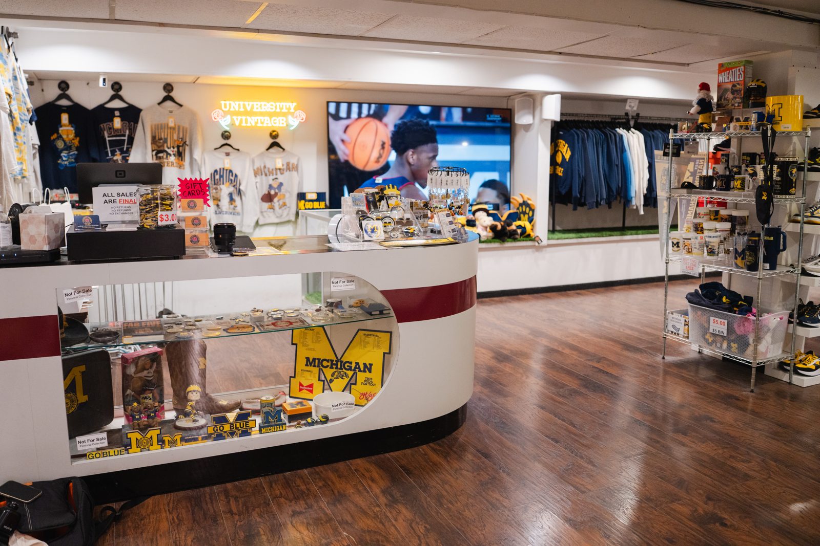 Inside the store
